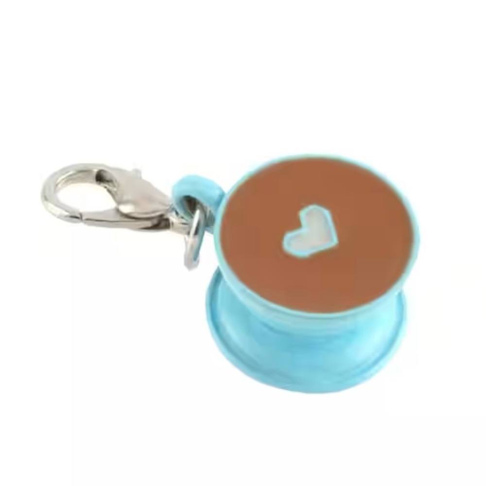 Blue Coffee Cup Charm